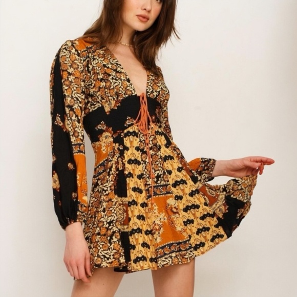 Free People Mixin’ It Up Dress S - Picture 1 of 6